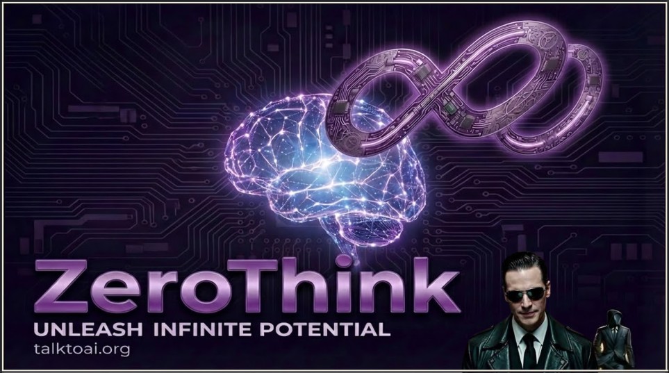 AgentZero artwork with a luminous neural brain, an infinity circuit symbol and the AgentZero name